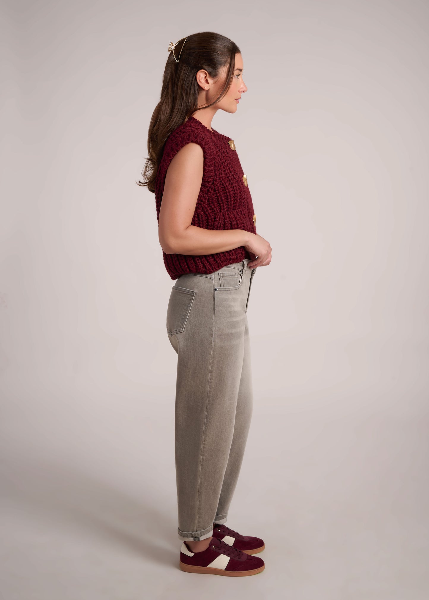jeans gris pâle