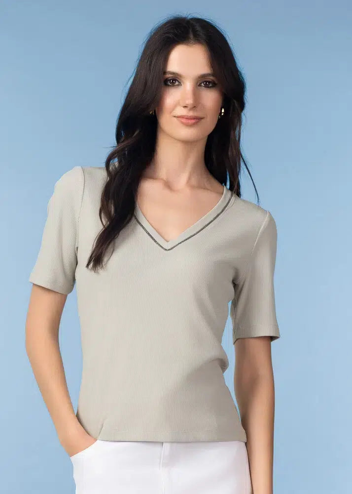 T-shirt couleur sauge