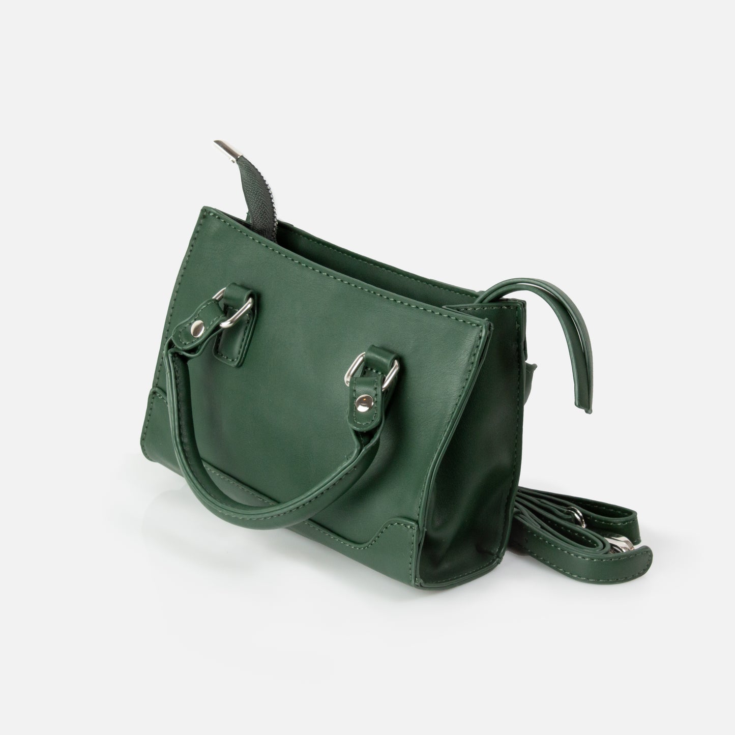 petit sac à main vert foncé
