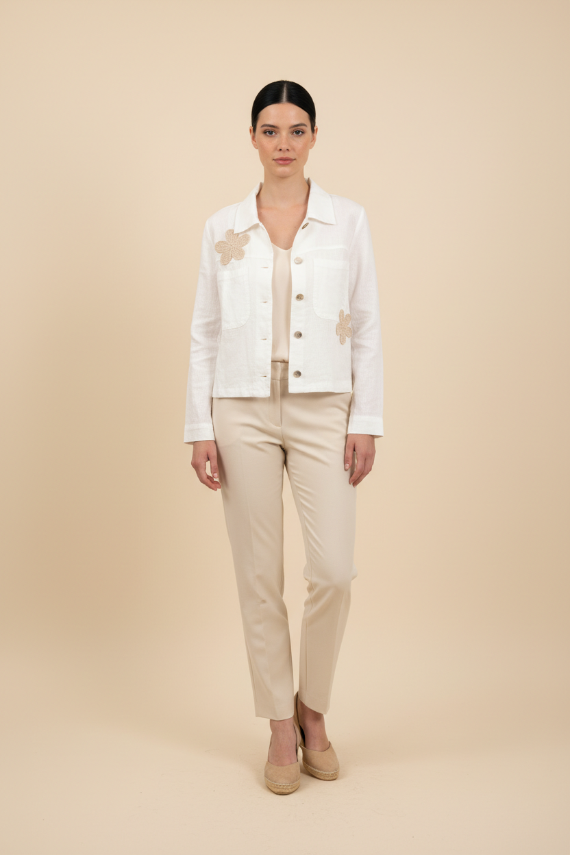 veste ou blouse en lin