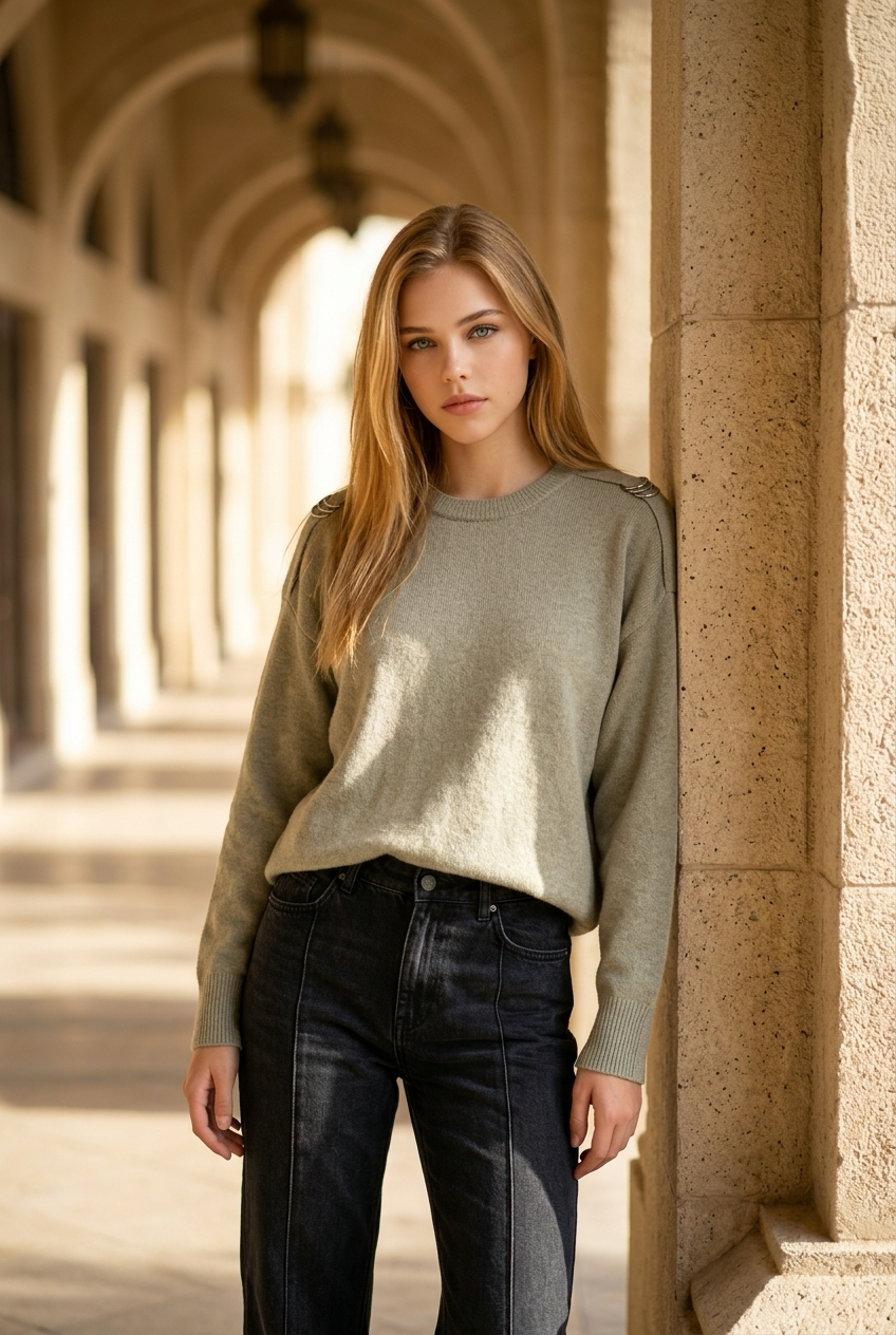 chandail beige