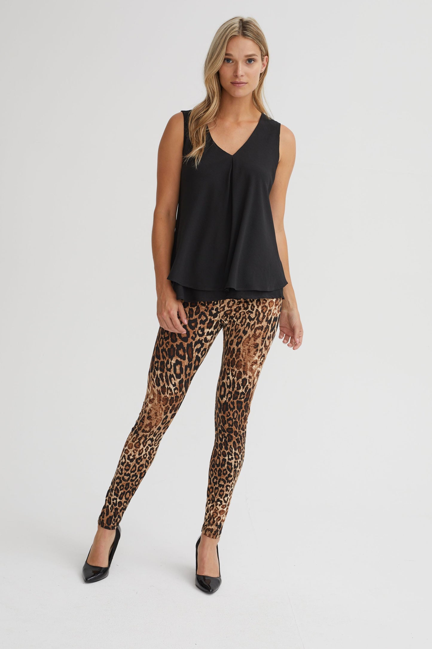 blouse sans manche marine