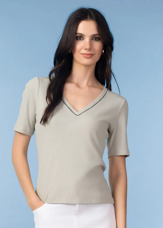 T-shirt couleur sauge
