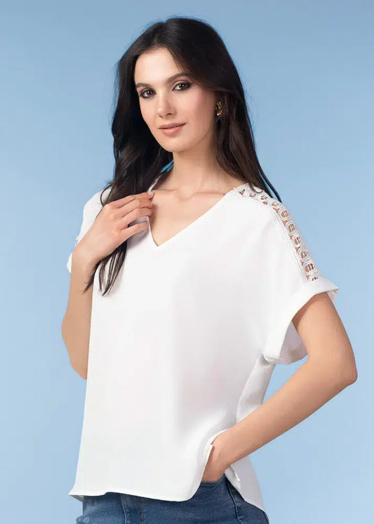 T-shirt blanc cassé