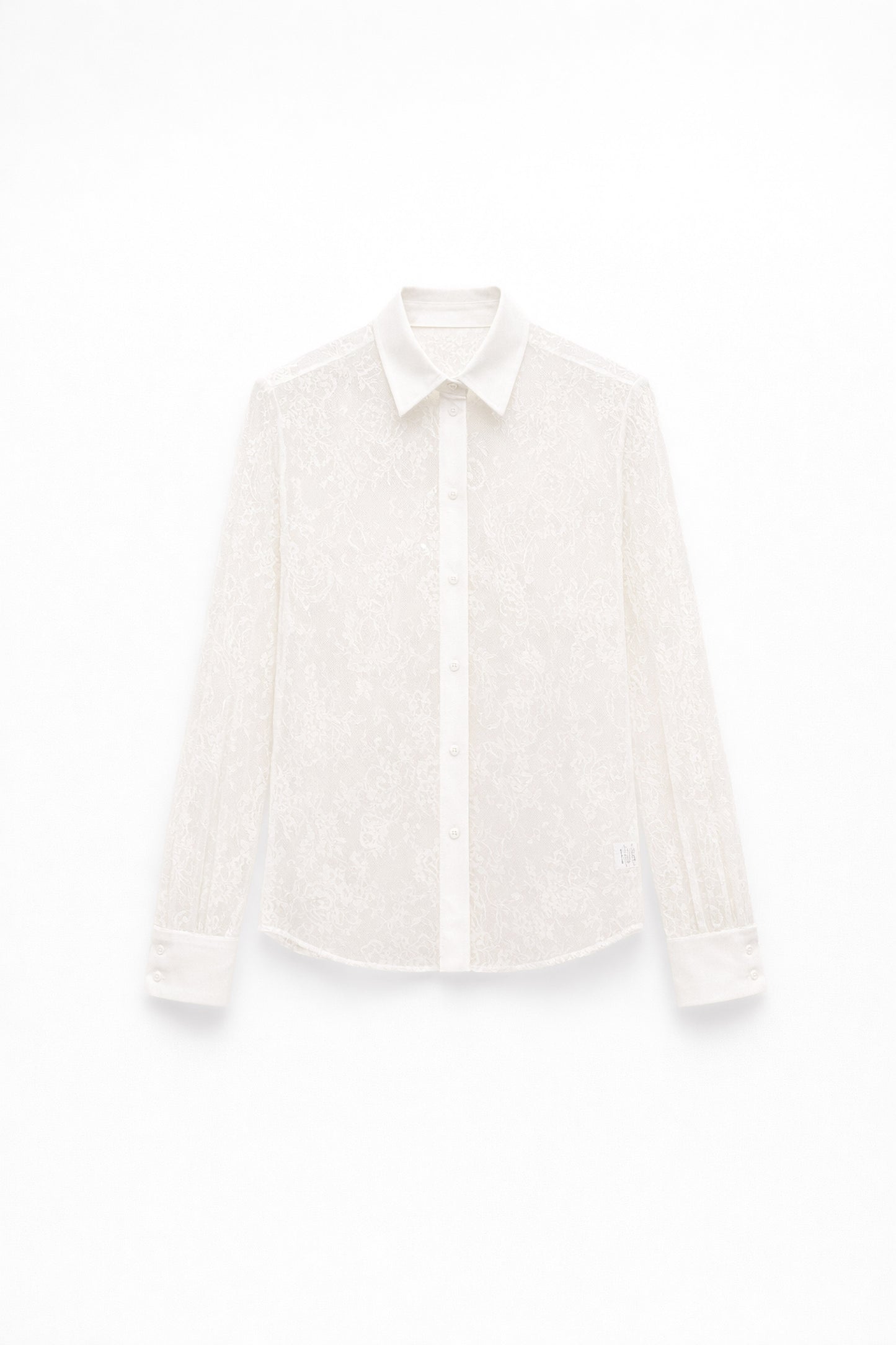 blouse en dentelle blanche