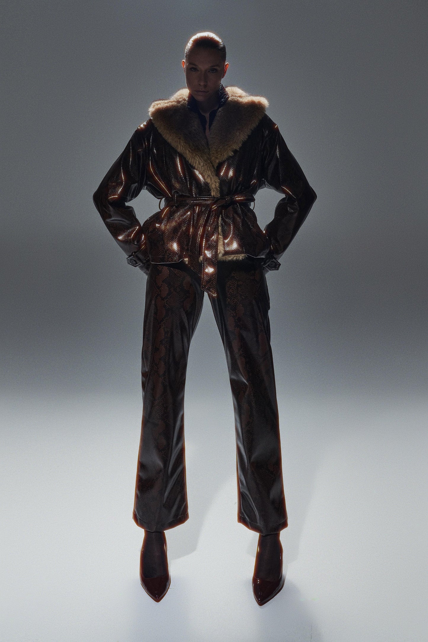 pantalons cuir vegan