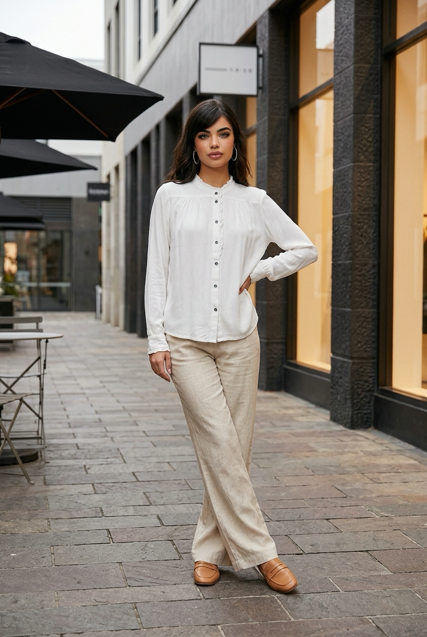 blouse blanc cassé