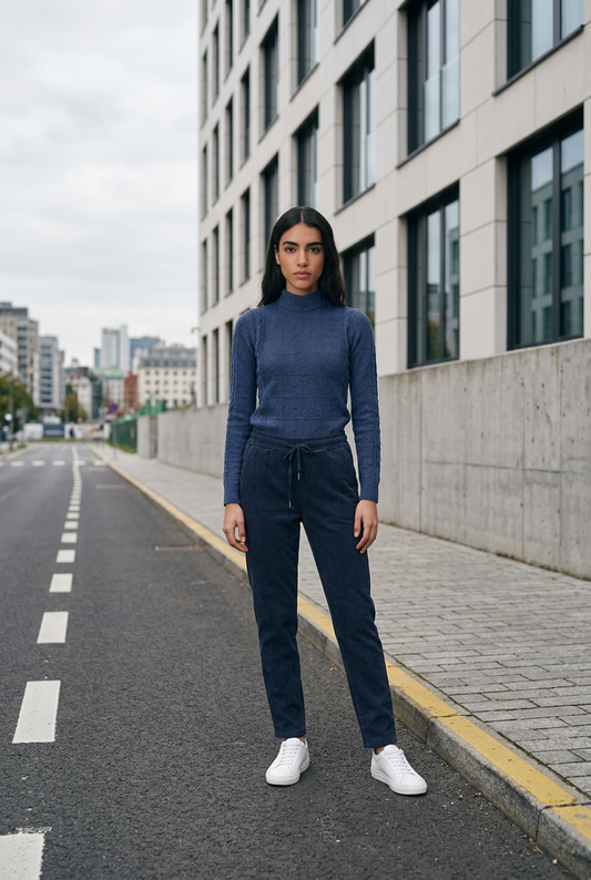 pantalon corduroy Marine