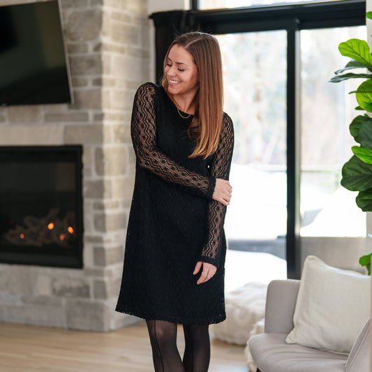 robe dentelle noire
